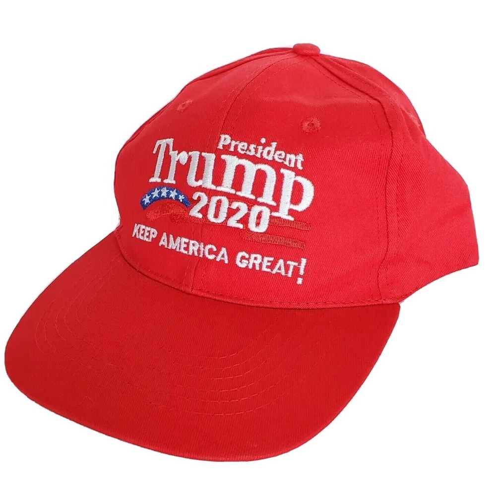 Keep America Great Strapback Hat President Trump 2020 Campaign Cap Maga Red‎